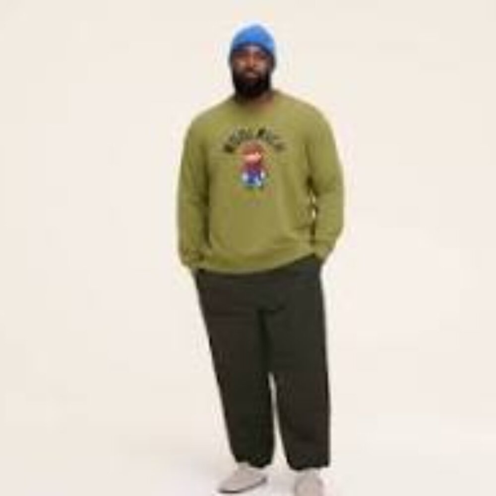 ~Woolrich Lumberjack Embroidered Graphic Print Pullover Sweatshirt~3XLT~NWT's~